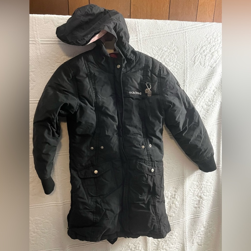 EckoRed Down Hooded Coat Jacket Size S Small